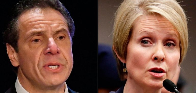 Democratic gubernatorial candidates Gov. Andrew M. Cuomo and