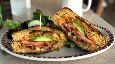The Lumberjack sandwich -- bacon, two kinds of