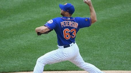 Tim Peterson, shown here pitching for the Mets