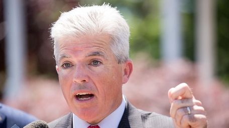 Suffolk County Executive Steve Bellone speaks at a