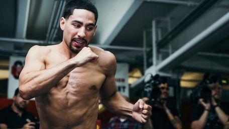 Danny Garcia works out at Gleason's Gym in