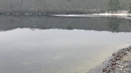 Little Fresh Pond, with the campground visible in
