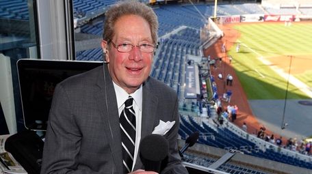 Yankees radio broadcaster John Sterling poses for a