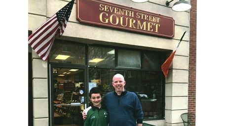 Kidsday reporter Michael O'Hanlon with his dad, Peter