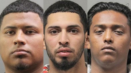 From left, Steven Bonilla, 35, of Uniondale; Oscar