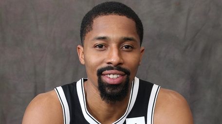 Nets' Spencer Dinwiddie at media day at HSS