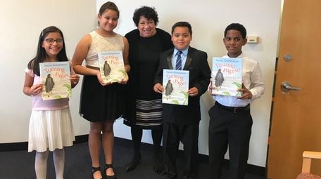 Supreme Court Justice Sonia Sotomayor with Kidsday reporters,