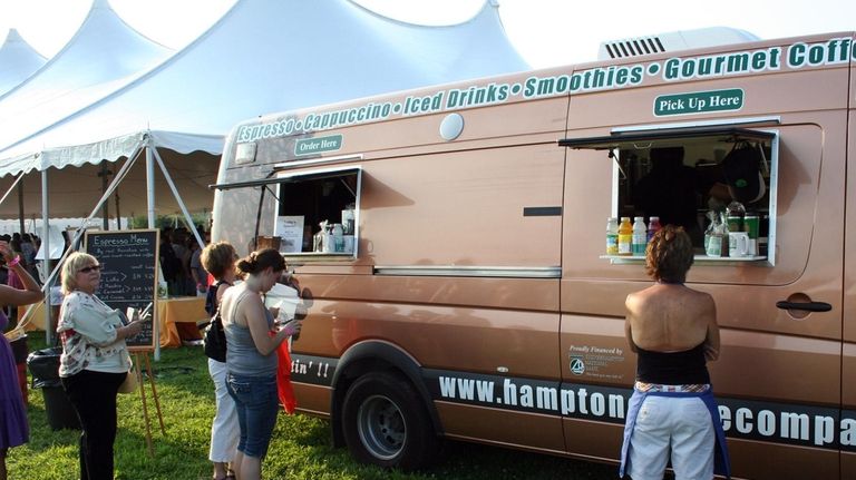 Hampton Coffee Co.'s mobile coffee unit, serving Montauk