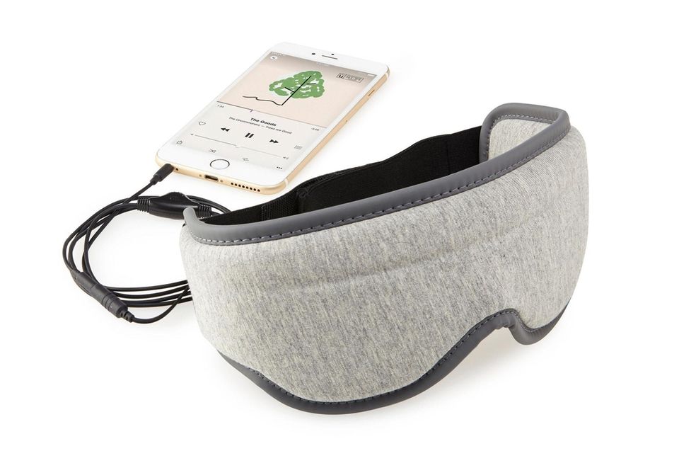 This sleep mask blocks out all light and