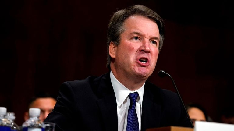Supreme court nominee Brett Kavanaugh testifies before the