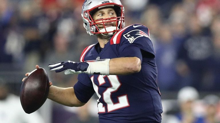 New England's Tom Brady, shown here during a