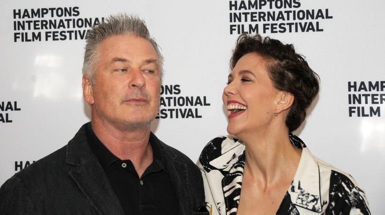 Alec Baldwin and Maggie Gyllenhaal ham it up