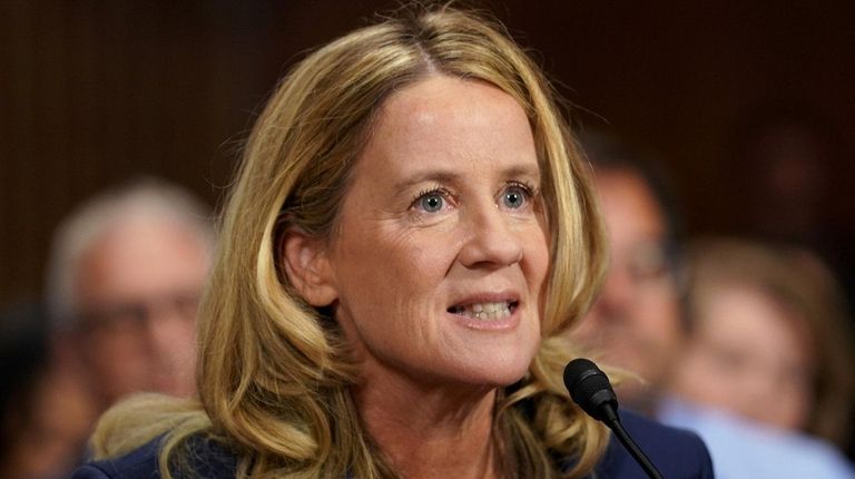Christine Blasey Ford testifies before the U.S. Senate
