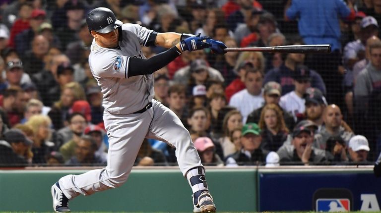 New York Yankees catcher Gary Sanchez (24) the