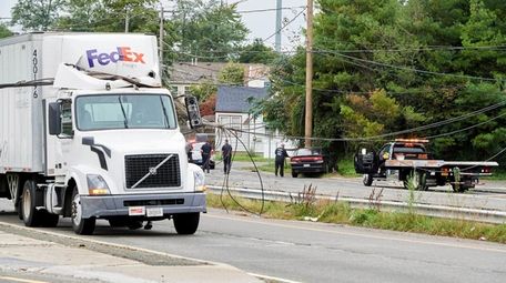The scene of the crash on Route 109
