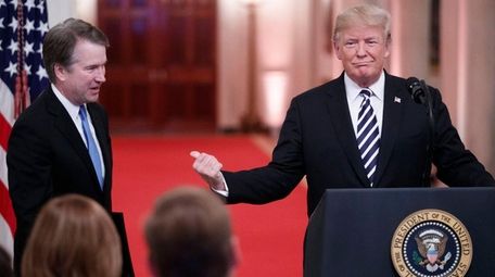 President Donald Trump with Supreme Court Associate Justice