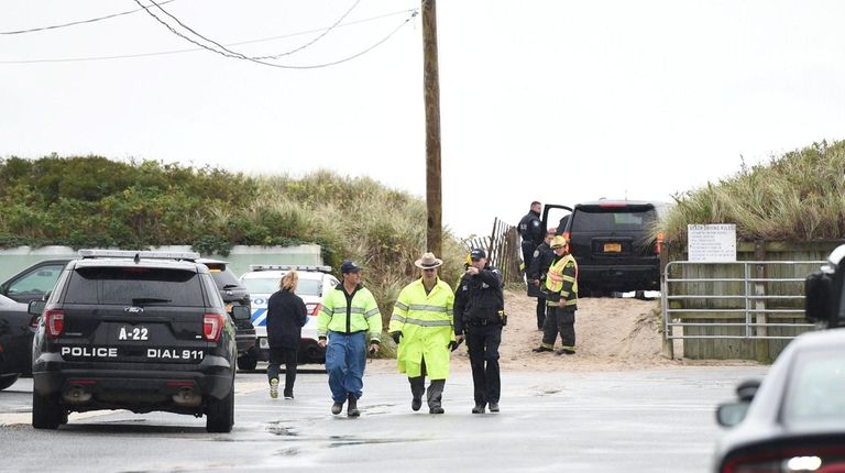 Police and other first responders in Westhampton Beach