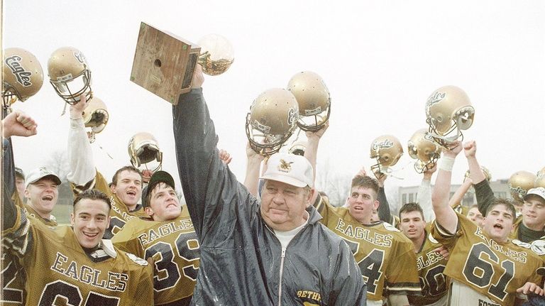 Howie Vogts holds up one of the 35