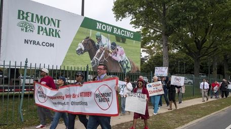 Members of Elmont Against the Mega Mall and