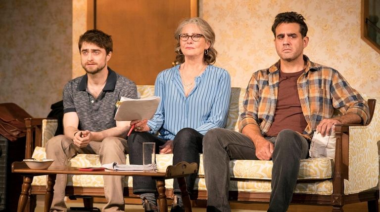 From left, Daniel Radcliffe, Cherry Jones and Bobby