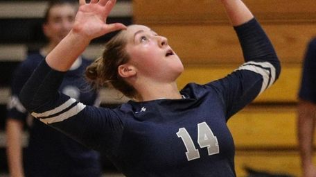 Melena Aldorisio of Plainview-Old Bethpage JFK sets to