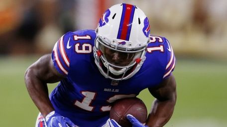 Bills wide receiver Corey Coleman gets wrapped up