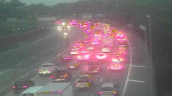 A truck fire early Monday morning caused delays