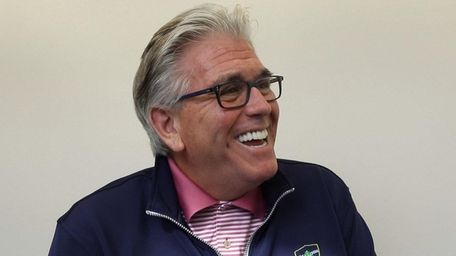 Mike Francesa during an interview at WFAN studios