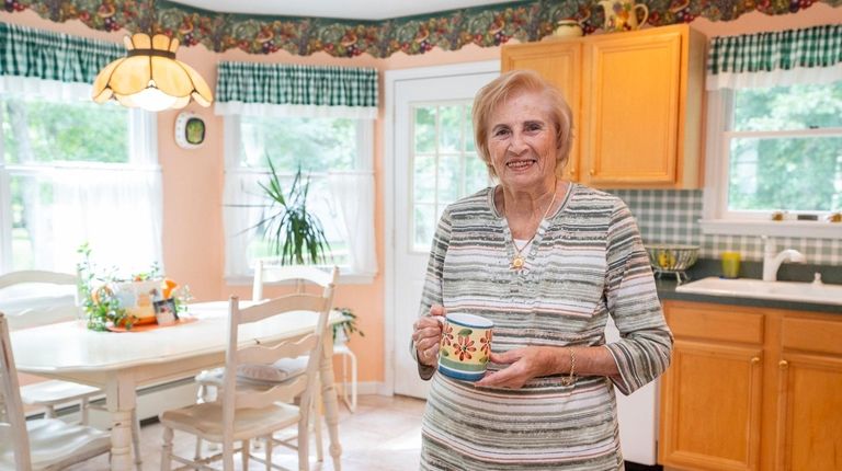 Ottavia Palermo in the kitchen of her Jamesport