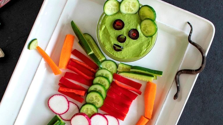 A green dip is simply made in the