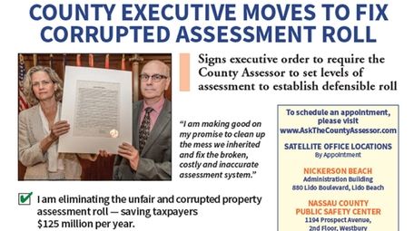 Nassau County News mailer featuring Nassau County Executive