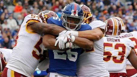 Saquon Barkley #26 of the New York Giants