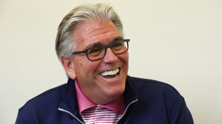 Mike Francesa during an interview at WFAN studios