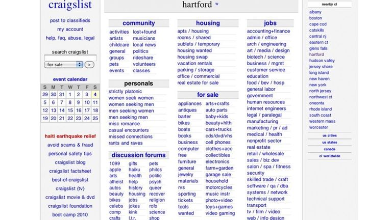 Craigslist Removes Adult Services Section Newsday
