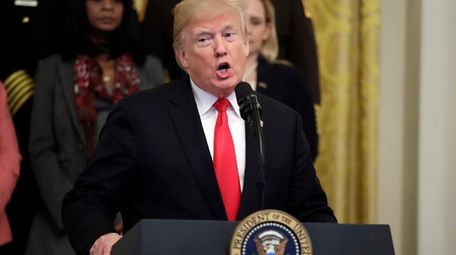 President Donald Trump speaks about crude pipe bombs
