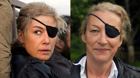 Rosamund Pike, left, plays war correspondent Marie Colvin