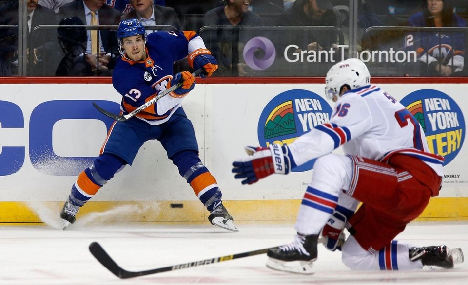 Mathew Barzal #13 of the New York Islanders
