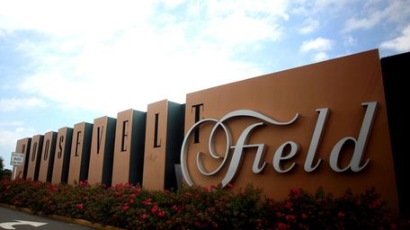 The exterior of Roosevelt Field mall in East
