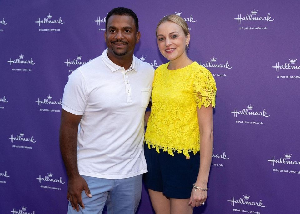 Alfonso Ribeiro and wife Angela Unkrich attend the