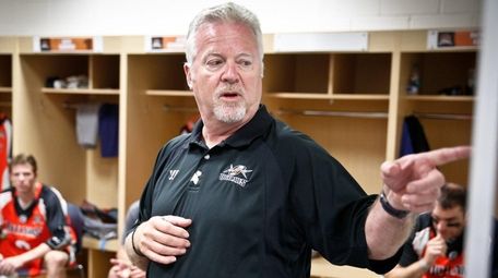 B.J. O'Hara, then-coach of the Denver Outlaws, talks