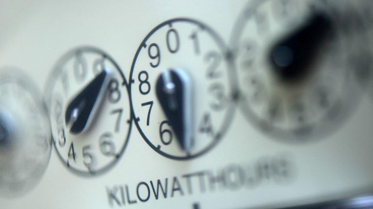 A Long Island Power Authority meter in Suffolk