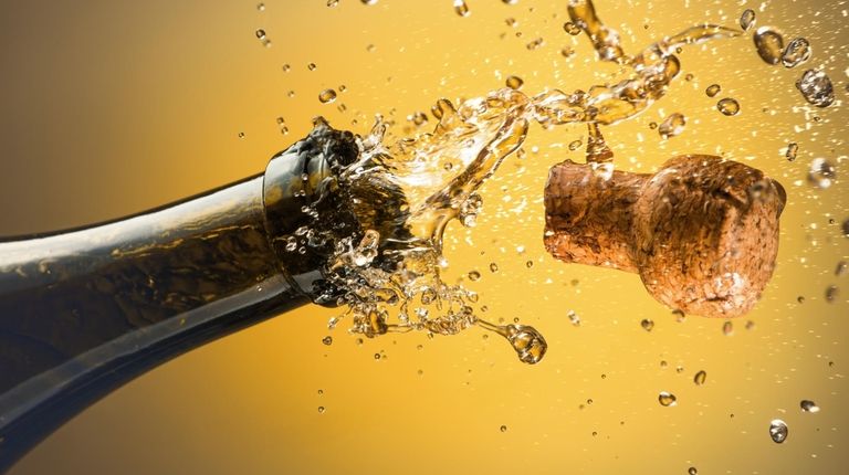 Celebrate by uncorking a bottle of sparkling wine.