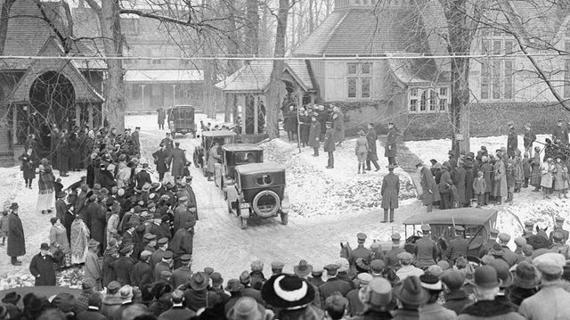 Il funerale dell'ex presidente Theodore Roosevelt il