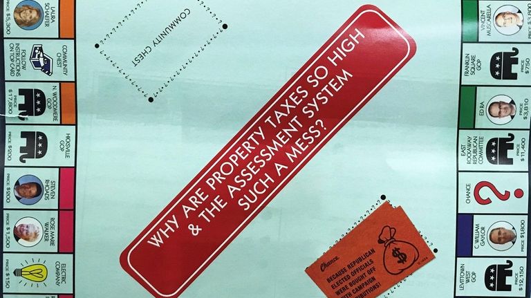 A political placard that was handed out at
