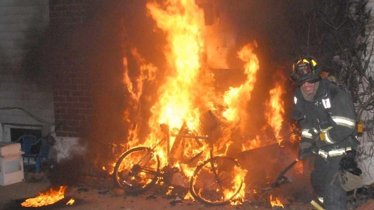 An early-morning basement fire Wednesday forced several occupants