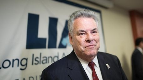 Congressman Peter King in Melville on Friday, Nov.