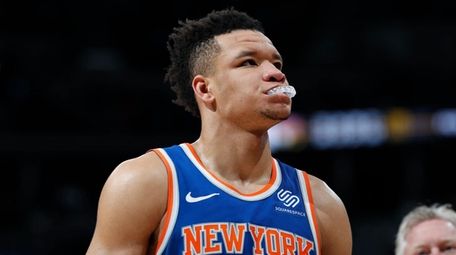 New York Knicks forward Kevin Knox heads to