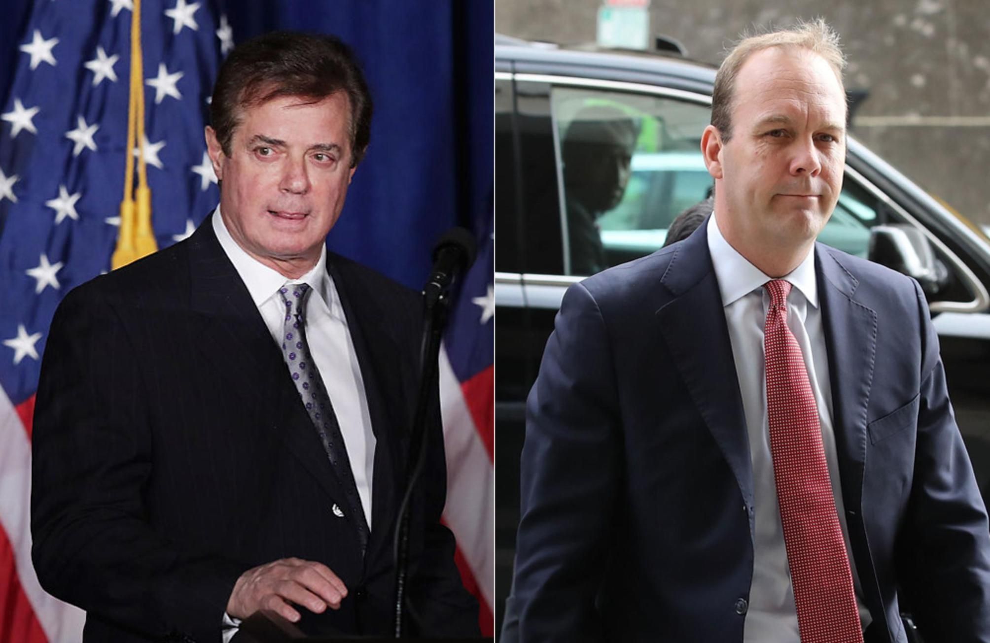 From left, Paul Manafort and Rick Gates.