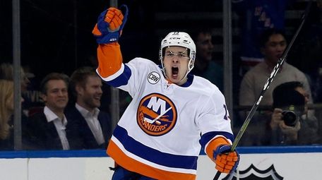 Mathew Barzal #13 of the New York Islanders
