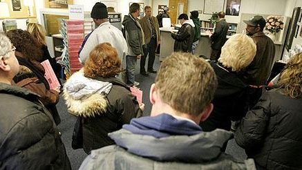 Suffolk job center in February 2009